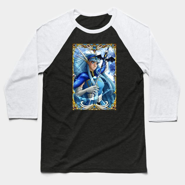 Umi Ryuuzaki from the Magic Knight Rayearth anime Baseball T-Shirt by Chiisa